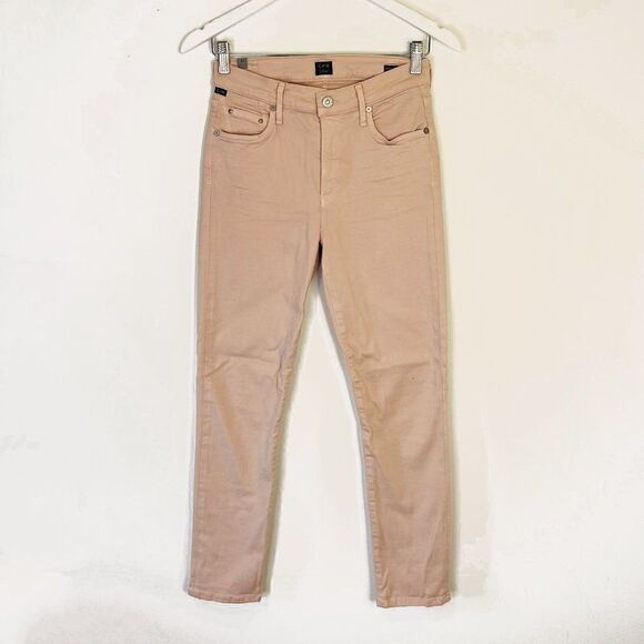 Citizens of Humanity Pink Rocket Crop High Rise Skinny Jeans - Picture 2 of 7